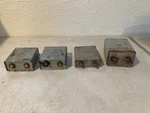 Lot Of 4 Cornell Dubilier Micanold 10 Mfd 600 Vdc Oil Paper Capacitors. Fixed Price $64.99.