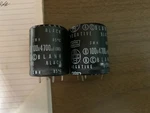 Nippon Chemi-con Smh 100V 4,700UF Snap Capacitor Nos 2 Pieces. Fixed Price $18.00.