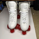 Retro Crazy Disco Roller Slates White And Red Size 9 Women Unisex 62MM Wheels. Fixed Price $27.50.
