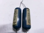 Vintage Ajax Blue Molded Tone Capacitor .047 400V. Fixed Price $22.00.