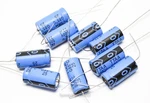 9 Pieces / Illinois Polarized Axial Capacitors 22 Uf 500 Vdc - C2. Fixed Price $22.95.