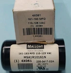 Mallory Capacitor 4X061 161-193 Mfd 110-125 Vac MSA1R10161N Usa C22.2. Fixed Price $35.00.