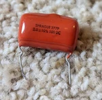 Lot Of Sprague 277P 2.0UF 100VDC Orange Capacitors Free Shipping From Usa. Fixed Price $19.99.