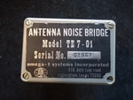 Vintage Omega-t Systems Inc. TE7-1 Antenna Nois Bridge Usa Ham Radio Equipment. Fixed Price $49.95.