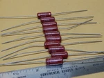 Good-all Trw Red .0056UF 400V Mylar Dielectric Nos Tone Capacitors (10) 600UE. Fixed Price $15.00.