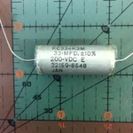 West Axial Film Capacitor 0.33UF 200V CQR09A1KC334K3M Audio Mil. Fixed Price $20.26.