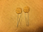 Nos Vintage Rca Ceramic Disk .0022 Uf 500V Capacitors Guitar Tone Caps 2200 Pf. Fixed Price $5.00.