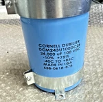 Cornell Dubilier DCM243U100DC2B Capacitor 24K Uf 100V W/ 6 Month Warranty. Fixed Price $49.95.