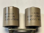 Hec /crl HT57 200 Pf 10% 7.5 Kvdc Ceramic Doorknob Capacitor, Lot Of. Fixed Price $64.99.