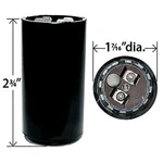 36-43 Uf/mfd 220-250 Vac Start Capacitor Replaces Ngm 61B1D220036NCNG 11941. Fixed Price $10.50.