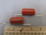 (2) Sprague Orange Drop 4 Capacitors 0.25 Uf 600V P/n 6PS-P25. Fixed Price $11.95.
