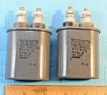 2 Pcs - Ge Dielektrol Iii 0.5UF Capacitor, 1500 Vpk, 10%, 97F8631. Fixed Price $40.00.
