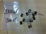 LOT/10 Cde Silver Mica Capacitor 3300PF 500V,CM06FD332,NOS. Fixed Price $11.75.