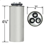 35 + Mfd Uf 370 Vac 440 Volt Dual Run Round Capacitor For Condenser Stra.... Fixed Price $17.05.