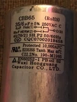 CBB65 35/6 Uf 250VAC Capacitor For Perfect Aire Keystone KSTAW05BE. Fixed Price $40.00.
