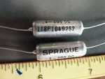 Capacitor .1MFD 200VDC Sprague 118P (5 Pcs). Fixed Price $12.99.