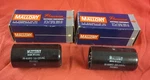 Pair Mallory PSU3815 110/125VAC 38-46MFD Capacitors New Old Stock In Boxes. Fixed Price $26.99.