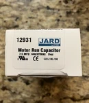 Capacitor Jard 12931 7.5MFD 440/370VAC Motor Run Oval New. Fixed Price $9.00.