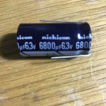 Lot Of Five (5) Nichicon Electrolytic Capacitor, 6800 Uf, 6.3 Radial Leads. Fixed Price $14.50.