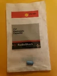 Radioshack 272-1027 47UF Electrolytic Capacitor. Fixed Price $6.99.