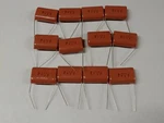 Panasonic ECQE6105JF 1UF 630V Capacitors Qty 12 Radial Lead Nos. Fixed Price $12.00.