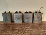 4 Muf 600 Vdc Vintage Oil Capacitor General Electric Cat 23F351 60CYC Lot. Fixed Price $35.00.