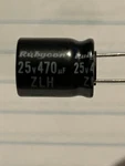 10PCS 470UF 25V Rubycon Electrolytic Capacitors Shipped From Usa!. Fixed Price $5.49.