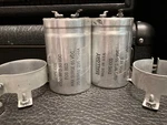 Pair Vintage 1970S Mallory Can Capacitor - 6500 Mfd Vdc Tested Good 100%. Fixed Price $20.00.