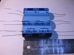 Electrolytic Capacitor Nichicon 2200UF 80V 85C Axial N7649 - Nos Qty 3. Fixed Price $9.99.