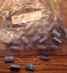 Lot Of 64: Xicon XAL63V220 Aluminum Electrolytic Capacitors. Fixed Price $27.77.