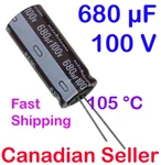 1/5/10 Pcs 680UF 100V 18X40MM Nichicon Pj Low Impedance. Fixed Price $25.41.