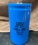 Nippon Chemi-con 36DX 7400UF 200 Vdc Aluminum Electrolytic Can Capacitor. Fixed Price $42.00.