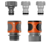 Gardena (18270-81) 5-PIECE Quick Connect Hose Pack, Orange, Black, Grey. Fixed Price $16.99.