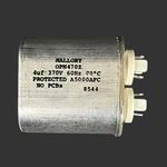 Vintage Mallory OPN470Z Motor Run Capacitor 4UF, 370V, 60HZ, Protected A5000AFC. Fixed Price $24.99.