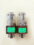 Mullard ECC33 6SN7 VT-231 Grey Plate Fat Brown Base Getter Matched Pair. Fixed Price $585.00.
