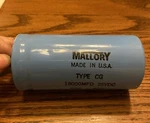 Vintage Mallory Capacitor Type Cg 18000MFD 25 POS+85C Max 40VDC. Fixed Price $19.99.