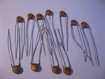 Capacitor Ceramic Disc 27PF 20% 3000V 3KV Centralab - Nos Qty 10. Fixed Price $5.99.