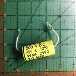 2UF 200V Cornell Dubilier Axial Film Capacitor 10% WMF2W2 2MFD Audio Solder Tab. Fixed Price $15.57.