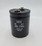 Nippon Chemi-con 62Q14L-90 Aluminum Electrolytic Capacitor 400V 2700UF Positive. Fixed Price $50.00.