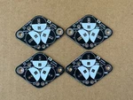 4 New Can Capacitor Replacement Adapter Mount Plates For 1" Small Caps. Fixed Price $11.00.