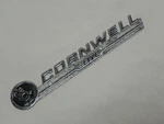 Vintage Cornwell Elite Metal Plate Emblem Logo Badge 8-5/8'' Wide 2 Hole Mounts. Fixed Price $137.74.