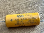 Uf 450V Sprague Brand Capacitor Atom'lytic Rare Nos TVA-1700. Fixed Price $5.00.
