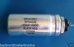 CE44C331J Sprague Cap 330UF 150DC Electrolytic Nsn 5910-00-974-5487 Black Neg. Fixed Price $29.93.
