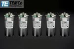 Temco 35+5 Uf/mfd 370-440 Vac Volts Round Dual Run Capacitor 50/60 Hz -LOT-5. Fixed Price $49.10.