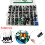 500PC Radial Electrolytic Capacitor Assortment Kit 24 Value 0.1UF-1000UF 10V-50V. Fixed Price $16.99.