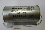 Vintage Southern Electronics Precision Pio Oil Filled Tone Capacitor 6UF 200VDC. Fixed Price $12.99.