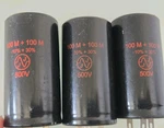 Capacitor, Jj Electronics, 500V, 100M+100M 10/30UF Electrolytic (3PK Bundle). Fixed Price $50.00.