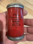 (1) Plastic Capacitors Inc 0F30-504 0.5MFD 3000VDCW Oil Filled. Fixed Price $65.00.