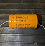 Nos Vintage Sprague Atom TVA-1709 Capacitor 20UF 450VDC Sealed Mil-spec 1983. Fixed Price $19.95.