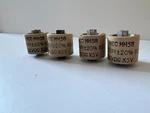 Ceramic Doorknob Hv Transmitting Capacitor 1000PF 5KV 5000V Used Hec HH58 X5V. Fixed Price $20.00.